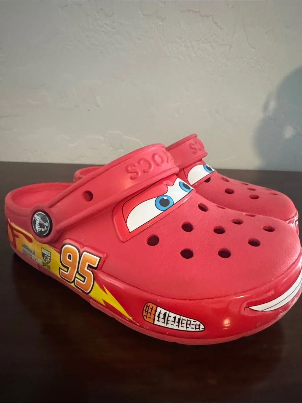Red Kids' Lightning McQueen Croc-Style Clog - 95 Racing Design